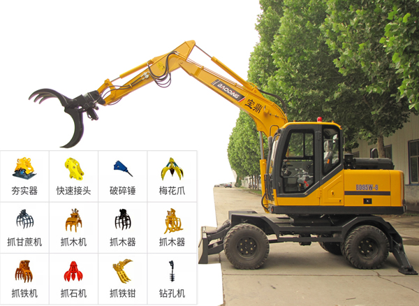 轮式抓木机与抓木挖掘机价格解析 建筑工程用机械采购指南